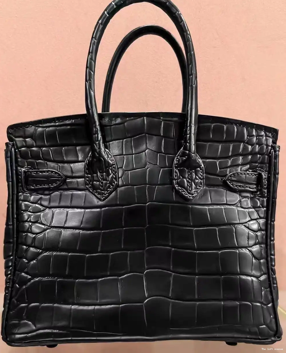 BLACK BIRKIN FLOWER BAG VASE 0521